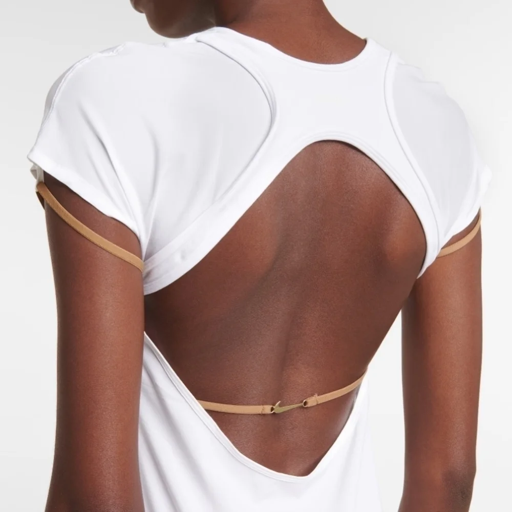 Nike X JACQUEMUS La Robe Mini Dress White Size M Tenniscore - Picture 6 of 15